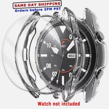 Anti-Bubble Tempered Glass Screen Protector Case for Samsung Galaxy Watch 3 45mm