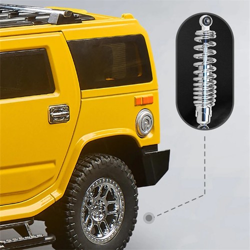 1:18 HUMMER H2 Highway 61 SUV Diecast Car Model Sound Light Simulation Kids Gift - Picture 6 of 24