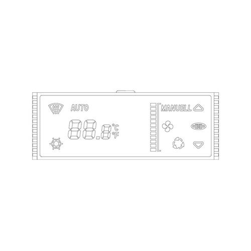 For Porsche 911 (996) Boxster 986 Climate Control Heater A/C Temperature Display - Picture 3 of 6