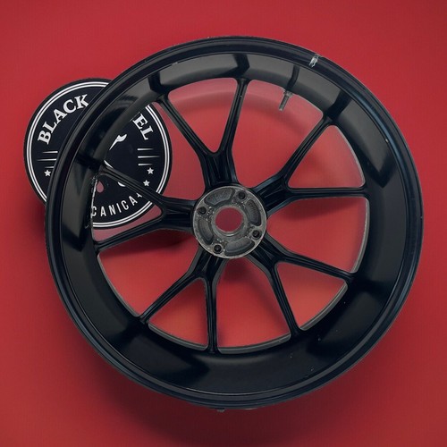 Used Ducati 848 Monster 1100 Hypermotard Enkei 17X5.5 rear wheel rim Zemke Race - Picture 4 of 11