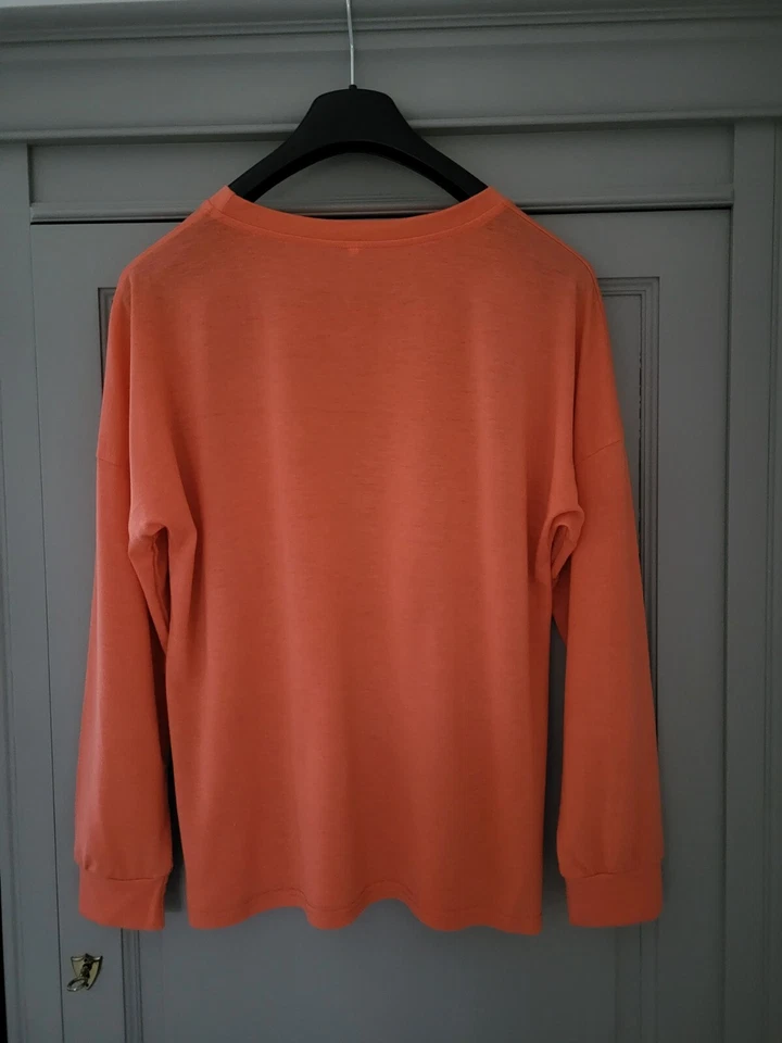 Tee shirt à manches longues raglan orange Taille L - Photo 4/4