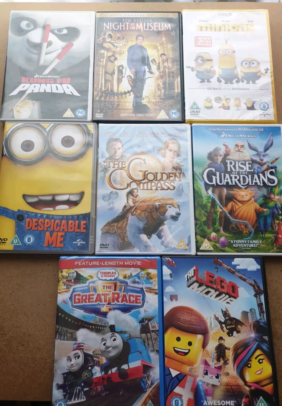 KIDS DVD lot. 8 x DVD Lot. Various titles. Animations/ Kids films lot.