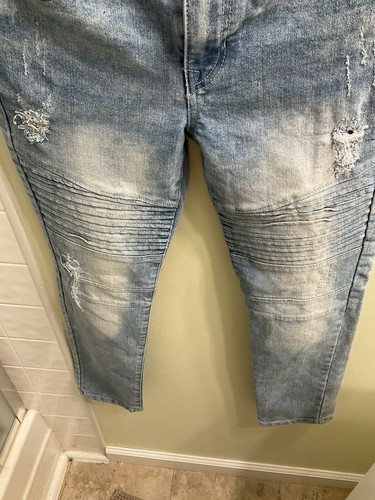 South pole girls distressed jeans size 16 Acid Wash, Y2K  - Picture 7 of 14