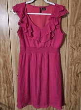 New Directions Dress Womens PL Pink Boho Fairycore Hippie Cottagecore Beachy