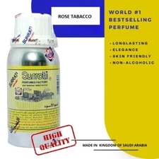 Surrati ROSE TABACCO Concentrated Perfume Oil 100 ML Elegant Fragrance Attar Oil