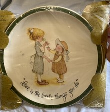 1972 Holly Hobbie Collector's Edition Plate "Love is the Little Things You Do"