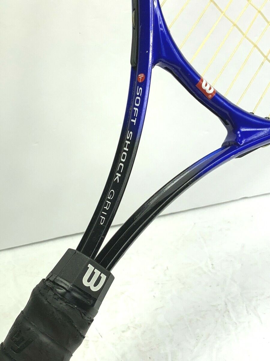 Wilson Enforcer Tennis Racquet Soft Shock 4-1/4 Grip Blue | eBay Wilson Enforcer Tennis Racquet Soft Shock 4-1/4 Grip Blue | eBay