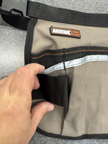 Ergodyne Arsenal 5706 Canvas Taille Werkzeug Schürze mit 13 Taschen, grau (d1) - Bild 4 von 19
