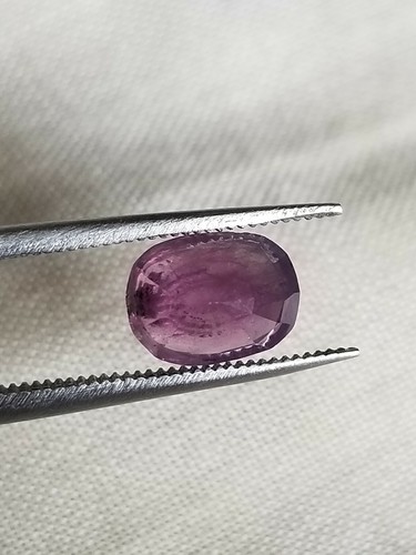 1.95 Ct Natural Purple Sapphire Batakundi Unheated Cushion Shape Loose Gemstone - Picture 4 of 5