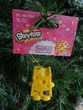 NEW YELLOW KURT S. ADLER SHOPKINS CHRISTMAS SWISS CHEESE SWISS MISS ORNAMENT