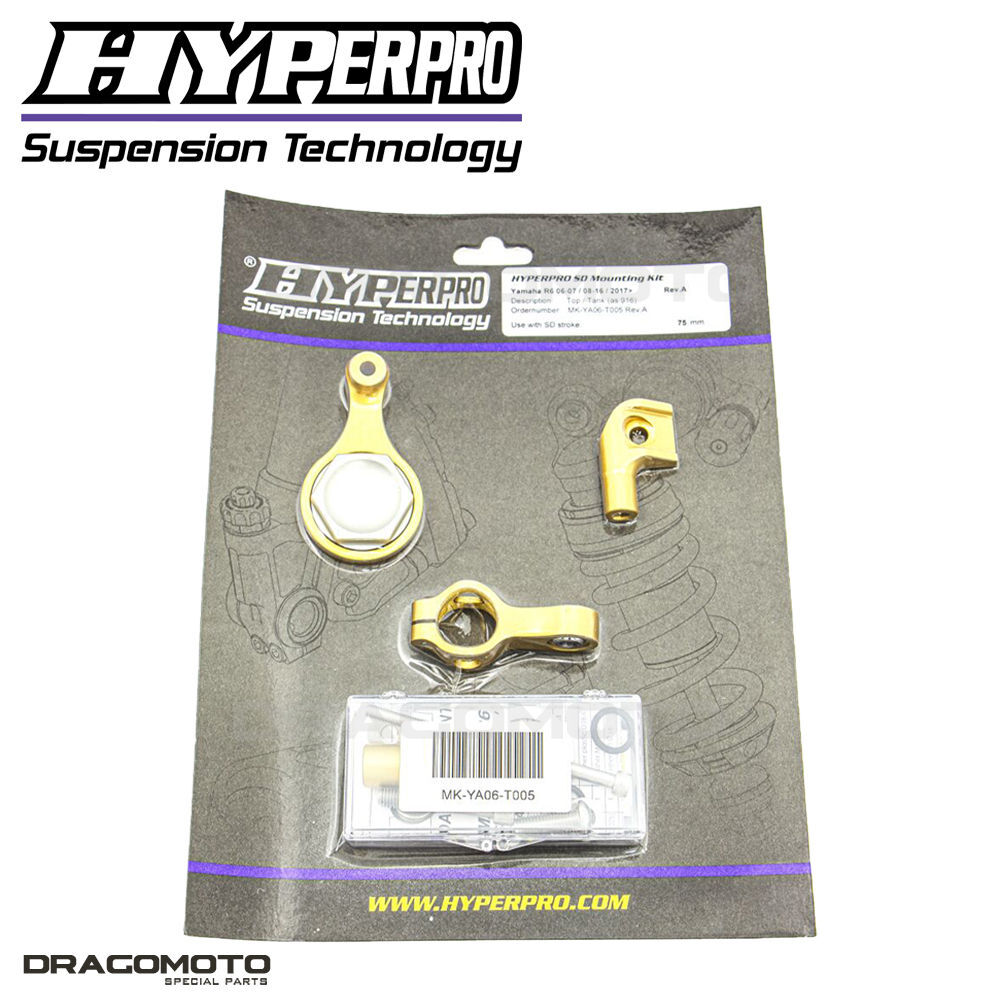 HYPERPRO MK-YA06-T004 kit de fixation amortisseur de direction YAMAHA YZF-R6 600 R46