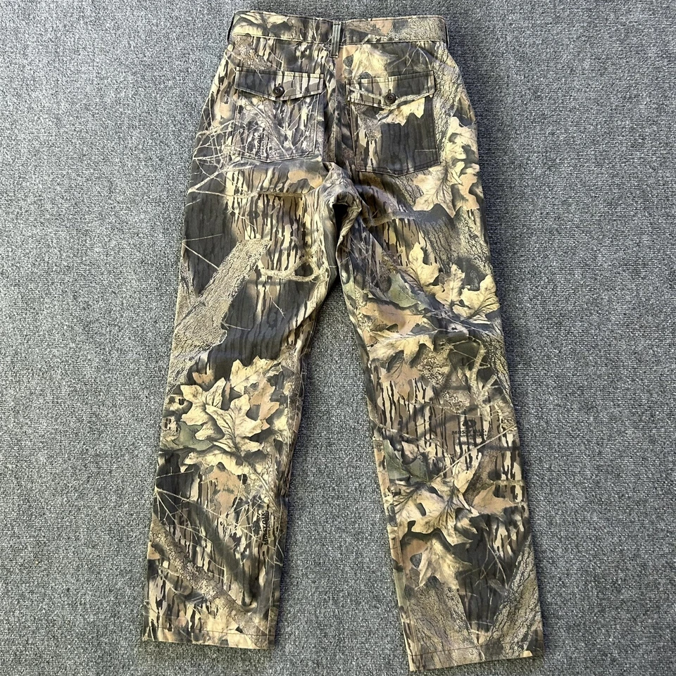 Cabelas 裤子女式 10 迷彩 GoreTex 尼龙狩猎美国制造复古 30x30 Mossy — 第 2/4 张图片