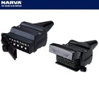 12V Trailer Plug & Connector Sockets Accepts 7 & 12 Pin Flat Plugs (Pair) Narva