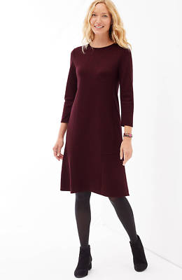 J. Jill - XL - NEW Very Pretty Black/Bordeaux Multiseamed Dress - NWT | eBay