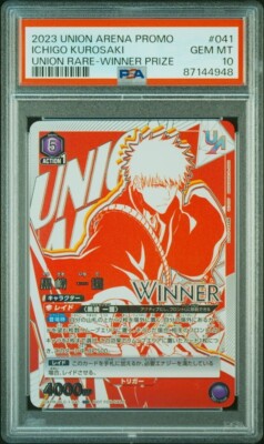 PSA10 UAPR/BLC-1-041 UR Winner Ichigo Kurosaki BLEACH Promo Union