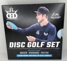 3 DYNAMIC DISCS STARTER DISC GOLF SET Driver Midrange Putter Frisbee Beginner