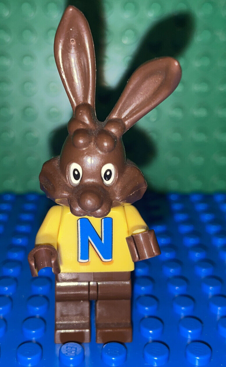 LEGO #4051 Quicky the Nesquik Bunny Nestle bunny Minifigure Opened. Authentic!