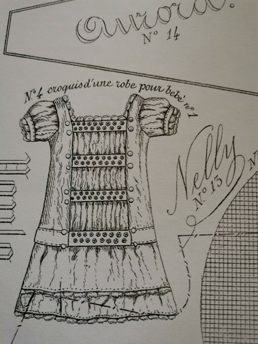 Patron De Couture Ancien "La Poupée Modèle" 1882 - Robe élégante Pour Poupée 40cm, Reproduction