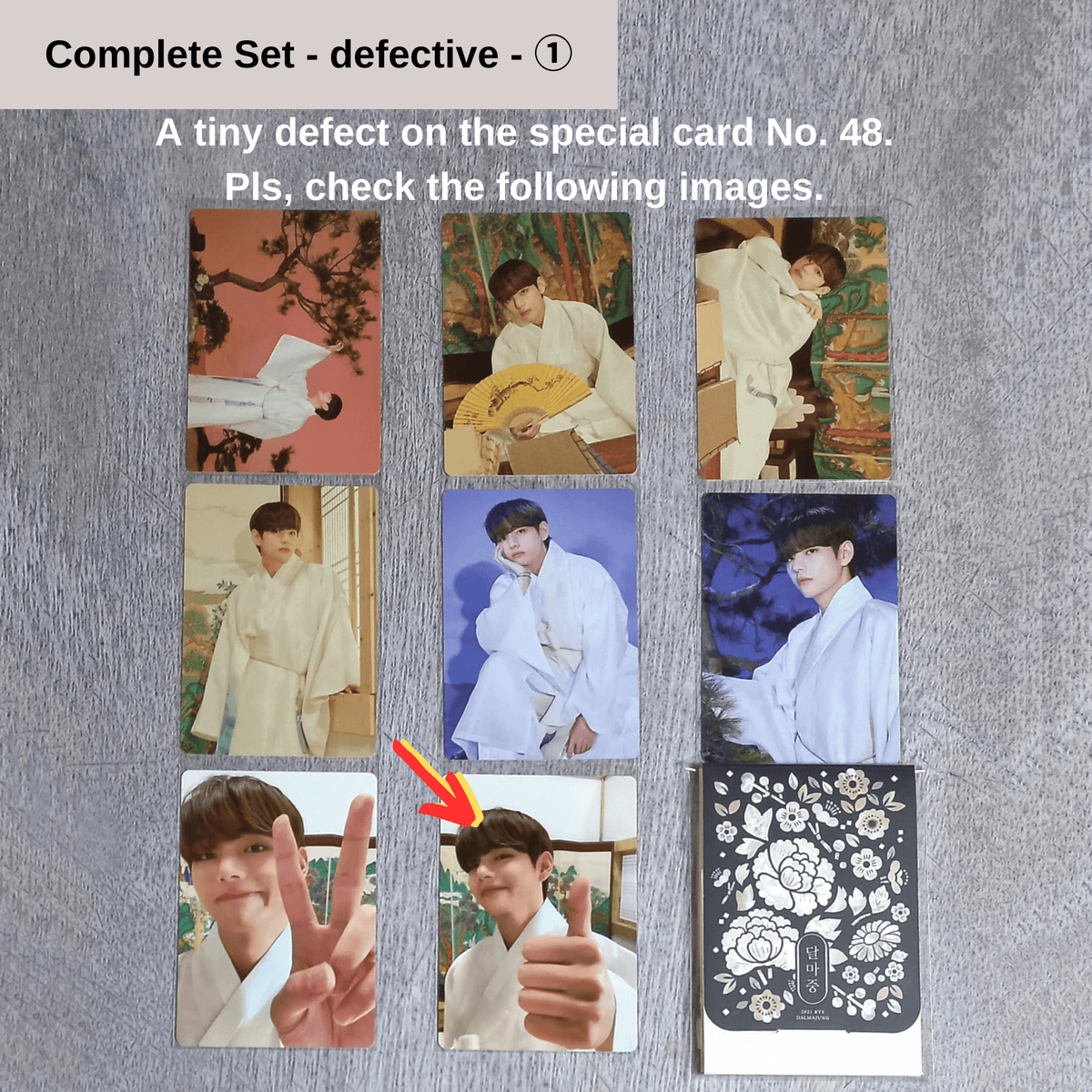 BTS Dalmajung 2021 Chuseok Special Commemorative Photo Card - V
