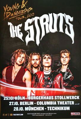 THE STRUTS  2019  TOUR - orig. Concert Poster - Konzert Plakat - DIN A1
