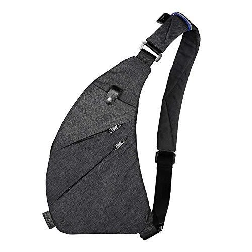 Slim Front Pocket Sling Bag for Women in Black