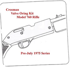 Crosman 760 Rifle Pre-July 1975 Series  REBUILD RESEAL O-RING SEAL KIT