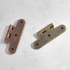 2Pcs H-type Hinges 2 Colour for Jewelry Box Maintenance Model Making Storage Box