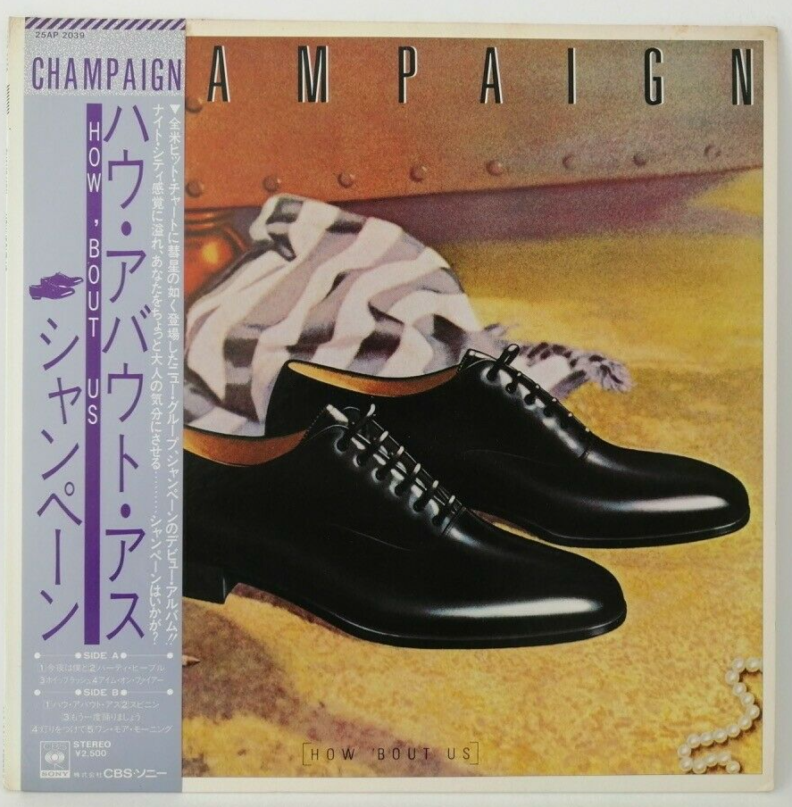 Champaign - How 'Bout Us - JAPAN VINYL OBI Insert - 25AP-2039 | eBay