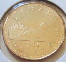2006 Canada Classic Loonie Coin. UNC. One Dollar $1 Loon