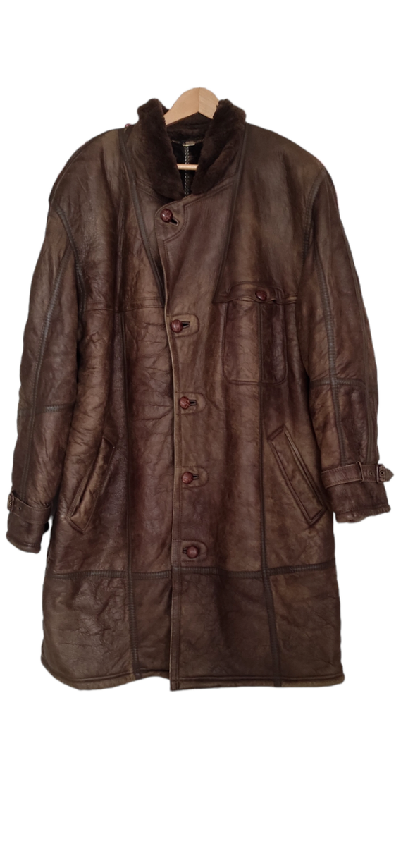 Werner Christ Germany Lampskin Shearling Nappa Leather Long Men