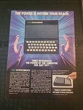 Timex Computer Timex Sinclair Print Ad 1982 8x11 Great To Frame