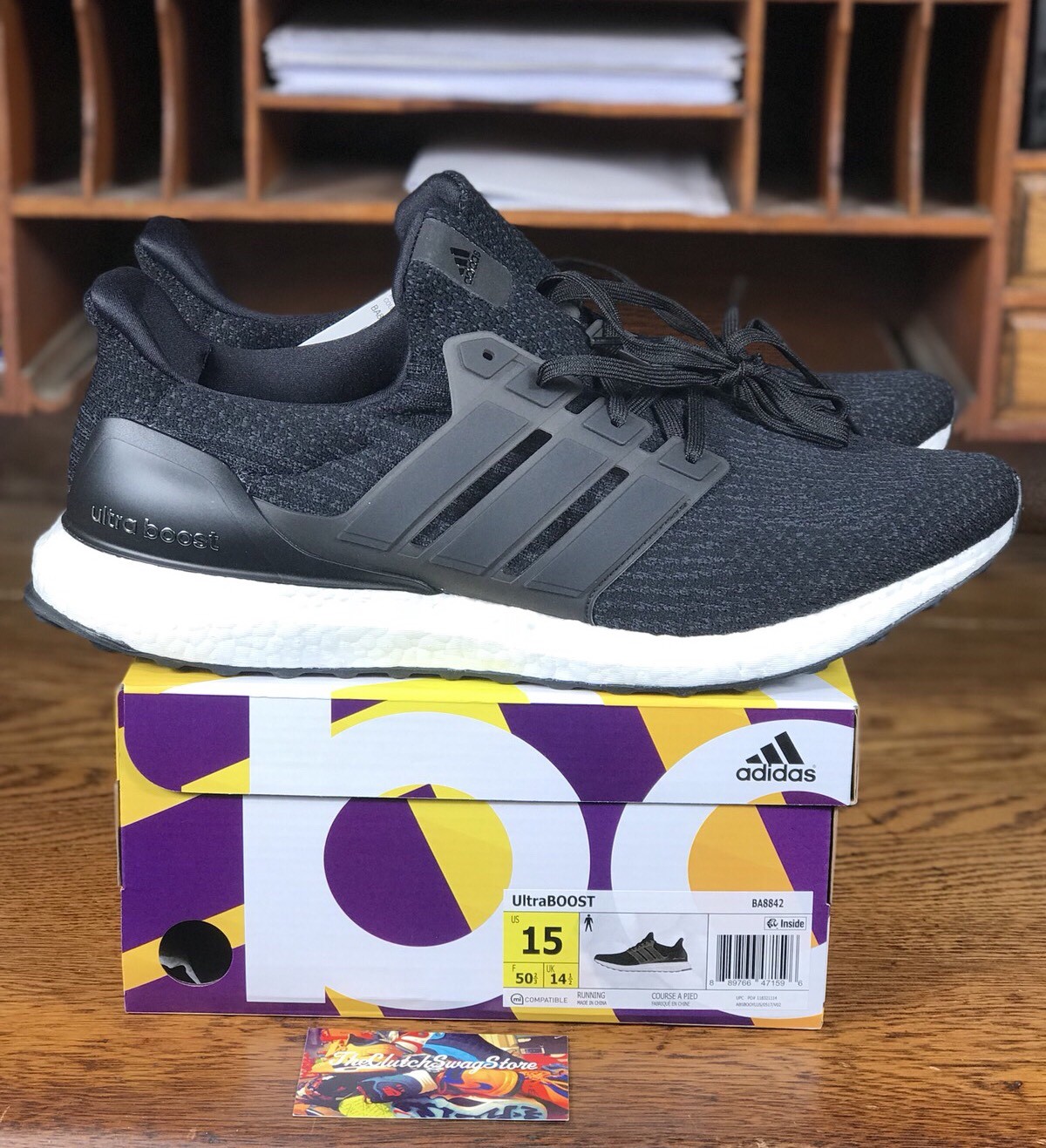 Adidas ULTRA BOOST 3.0 Mens Running Shoes Size 15 BA8842 Black/White NEW Adidas ULTRA BOOST 3.0 Mens Running Shoes Size 15 BA8842 Black/White NEW