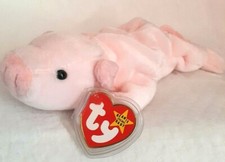 Ty Beanie Baby Squealer the Pig Retired Original with box style 4005 PVC new