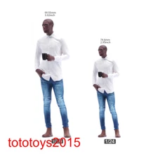 1/18 1/24 1/64 1/87 1/43 Shirt jeans Black Man Scene Minatures Figures Doll Toy