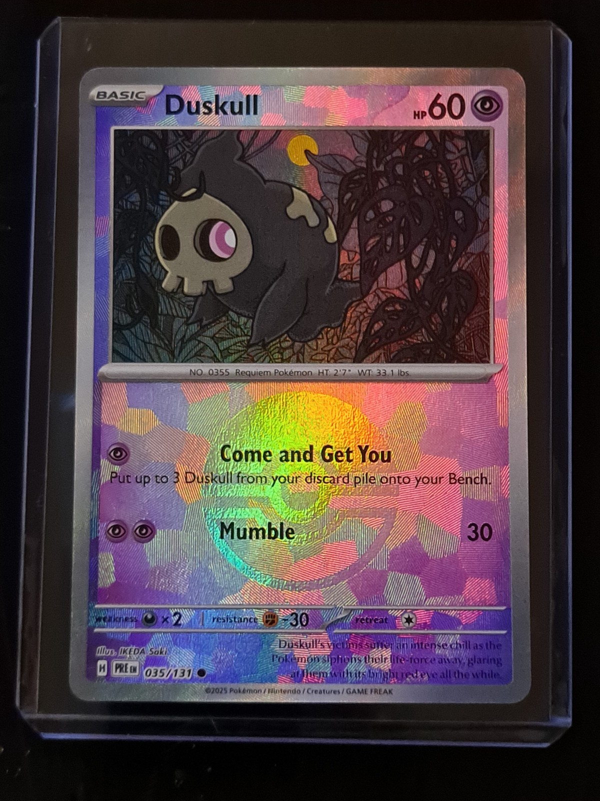 duskull - 035/131 - Prismatic Evolutions - Pokeball Holo - NM