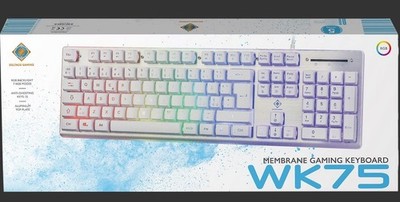 DELTACO Gaming Tastatur WK75 RGB USB   QWERTZ Deutsch   LED Keyboard   NEU