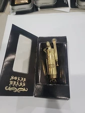 Vintage Harley Davidson WWI trench Lighter Solid Brass 1989 Bar&Shield Brand New