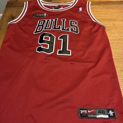 Chicago Bulls NBA Finals Dennis Rodman Authentics Jersey size 48