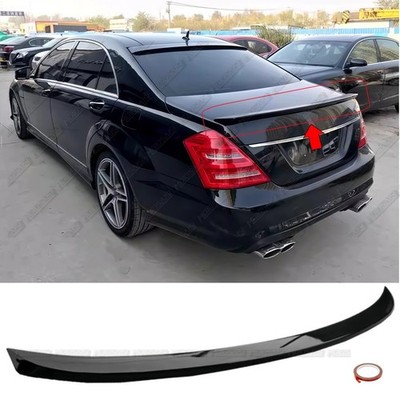 FOR 07-13 MERCEDES S-CLASS W221 S500 S550 GLOSSY BLACK TRUNK SPOILER ''AMG STYLE''