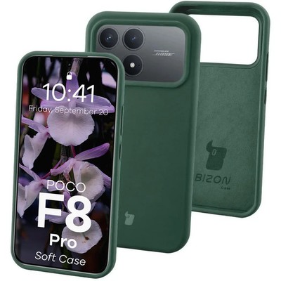Handyhülle für Xiaomi POCO F8 Pro Bizon Case Cover Schutzhülle Etui Dunkelgrün