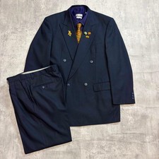 Men's 5-piece dark navy suit with Christian Dior tie and shirt i29289