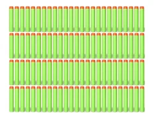 200 Amosting Foam Bullets Gun Dart Refills (Geen w/ Orange Tip)  (W35J)