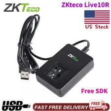 ZKTeco 500DPI ZK9500 LIVE10R Fingerprint Scanner Reader Sensor With USB Cable US