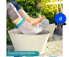 （84L）100% Waterproof Cast Cover, Adults Foot Ankle Cast Cover