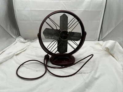 Vintage Siemens Schuckert – Modell F251 – Ventilator – Weinrot ~ 1950 Jahre - Bild 1 von 4