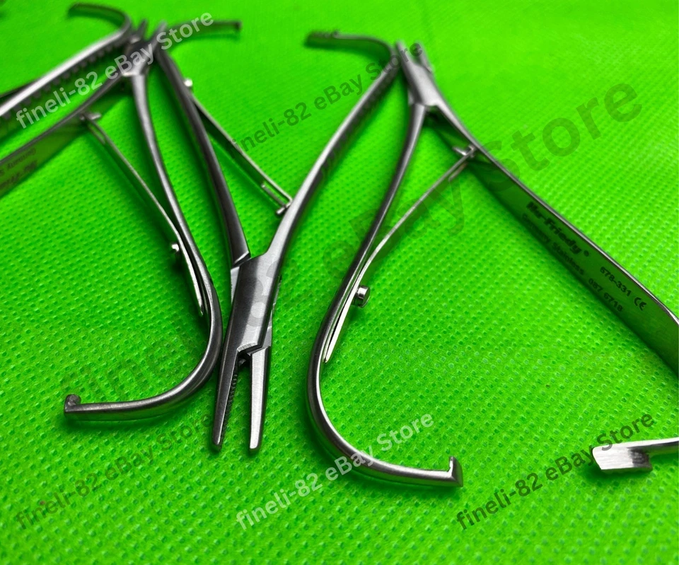 Lote de 4 alicates de ortodoncia Hu Friedy Mathieu de punta ancha 678-331 Foto 2 de 4