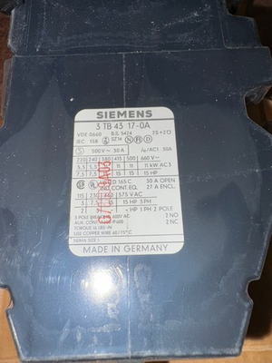 #ad #ad NOS SIEMENS 3TB4317 0A 220 VOLT CONTACTOR. B435 $99.99