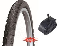 Vancom Fahrradreifen Reifen Road/Highway 26 X 1.75 Schwarz Mit Schrader Schlauch