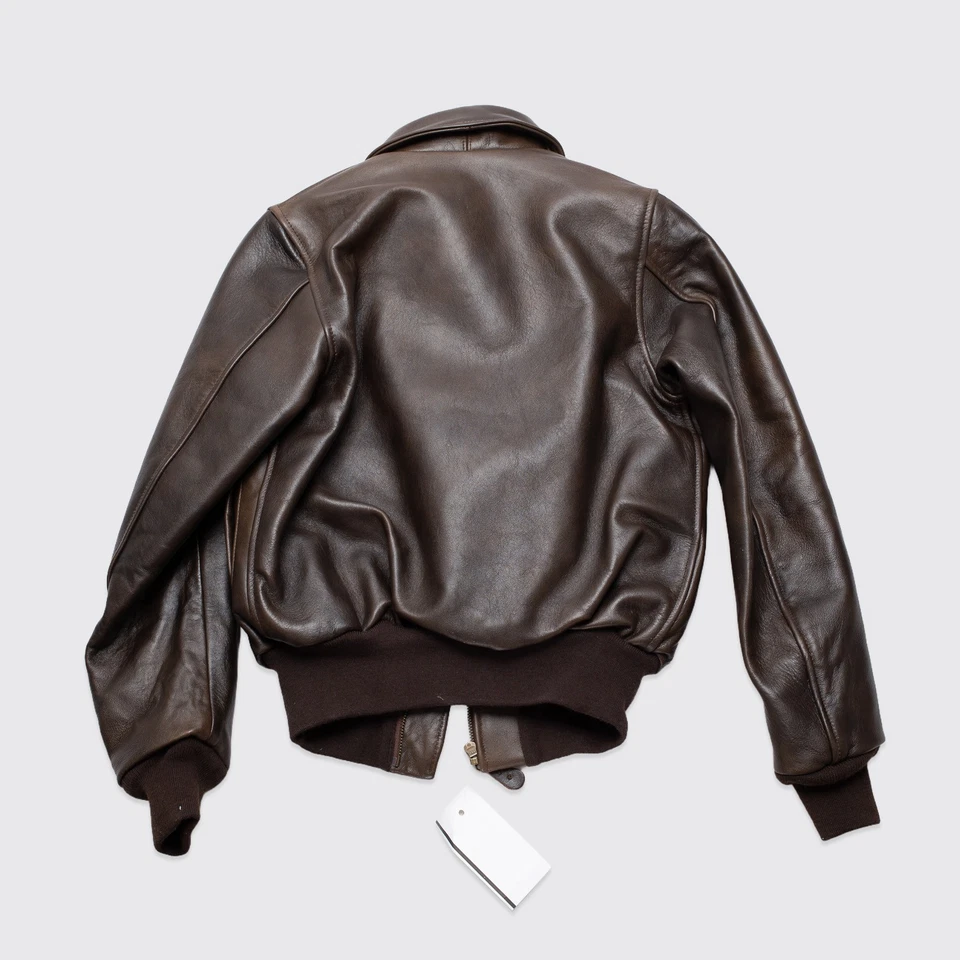 Chaqueta de vuelo para mujer Cockpit EE. UU. WASP A-2 talla M marrón piel de cordero cuero bombardero Foto 4 de 4