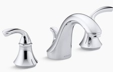 Kohler Forte Widespread bathroom sink faucet, Polished Chrome K-10272-4-CP  